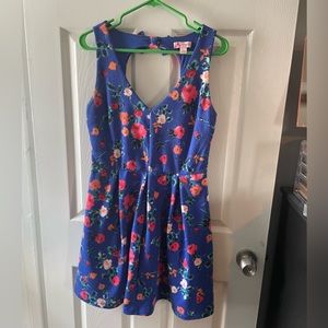 Blue Floral Candie’s Dress